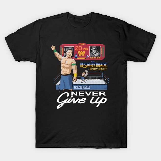 John Cena 20 Years Never Give Up T-Shirt by Holman